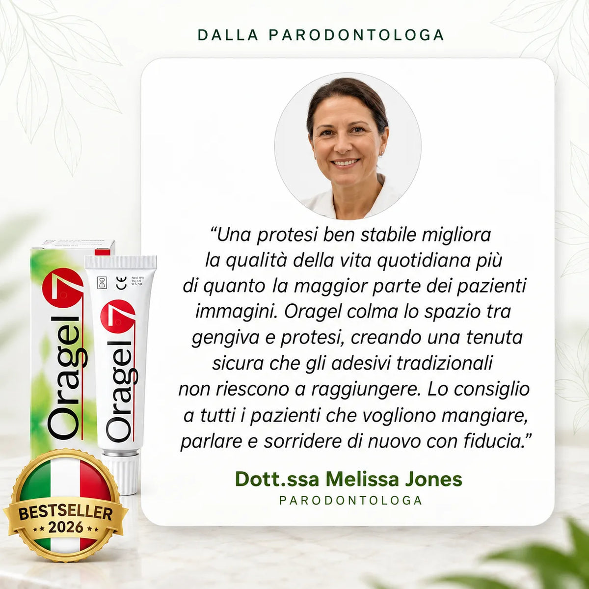 Oragel™ | Elimina al 100% lo scivolamento della dentiera – Tenuta sicura per tutto il giorno