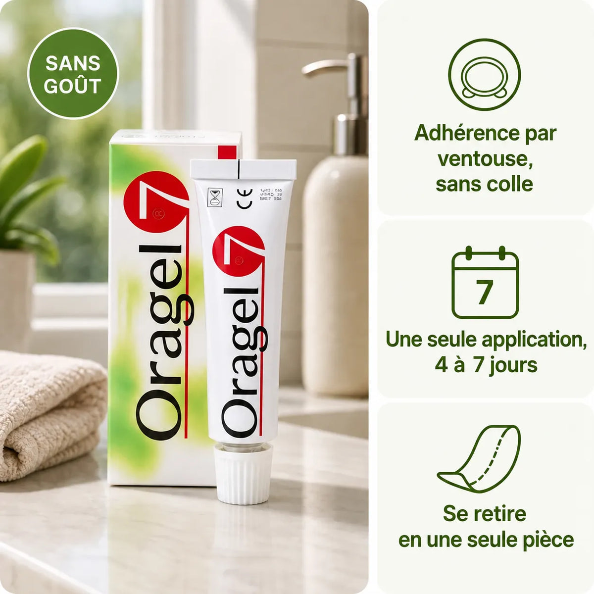 Oragel™ | Impedisce lo scivolamento della dentiera al 100% - Tenuta sicura per tutto il giorno