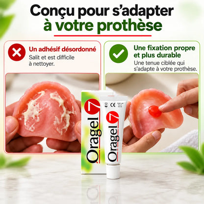 Oragel™ | Impedisce lo scivolamento della dentiera al 100% - Tenuta sicura per tutto il giorno