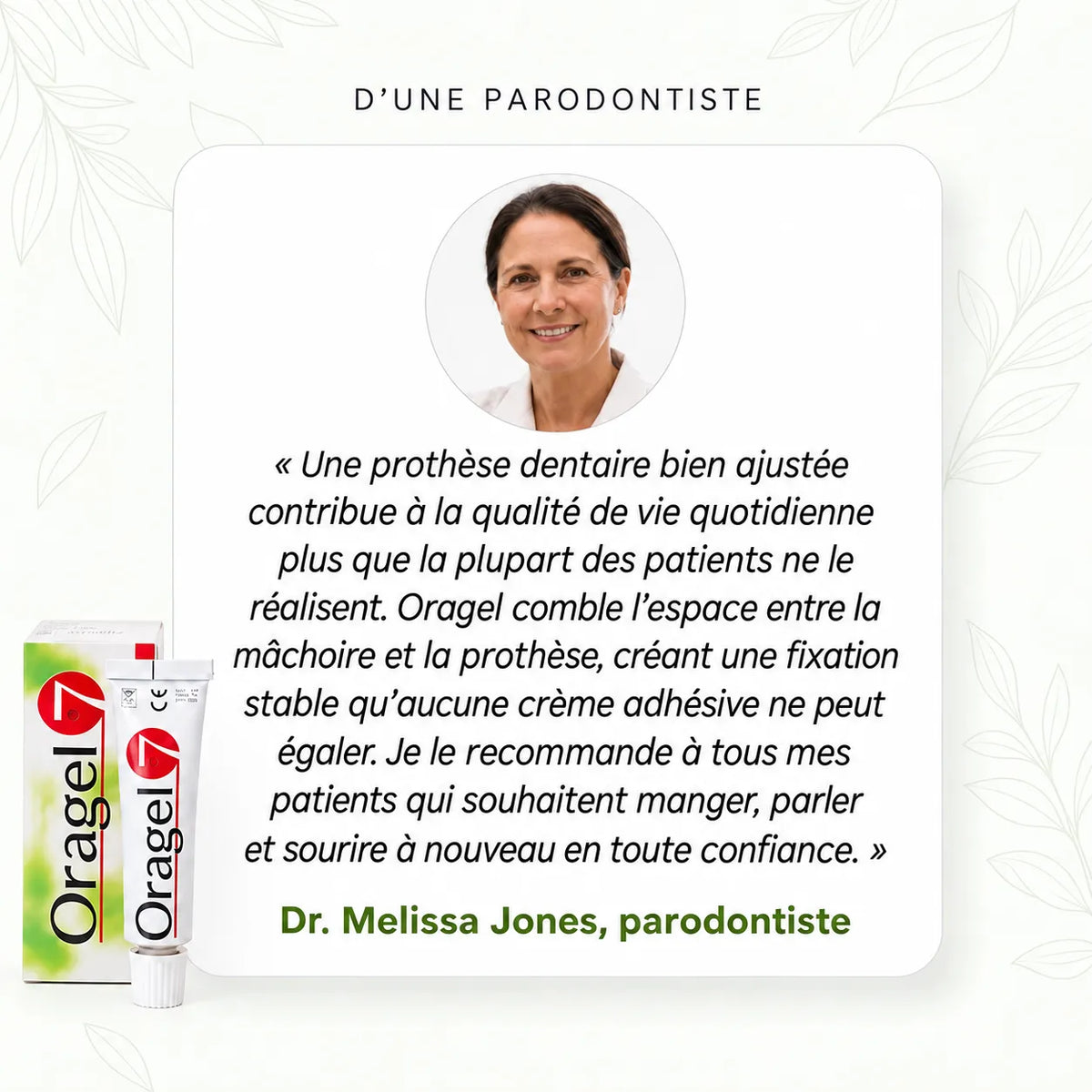 Oragel™ | Impedisce lo scivolamento della dentiera al 100% - Tenuta sicura per tutto il giorno